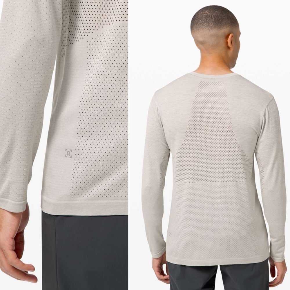 lululemon athletica Long Sleeve Tee in Light Gray - Picture 2 of 10